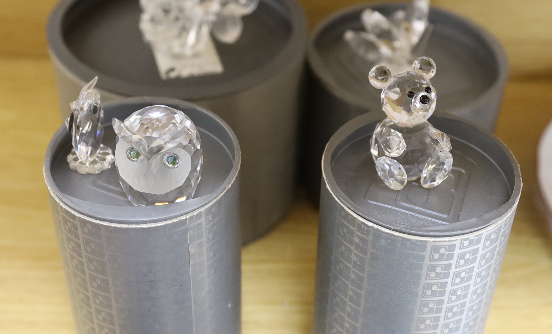 Twelve Swarovski Crystal pieces, boxed